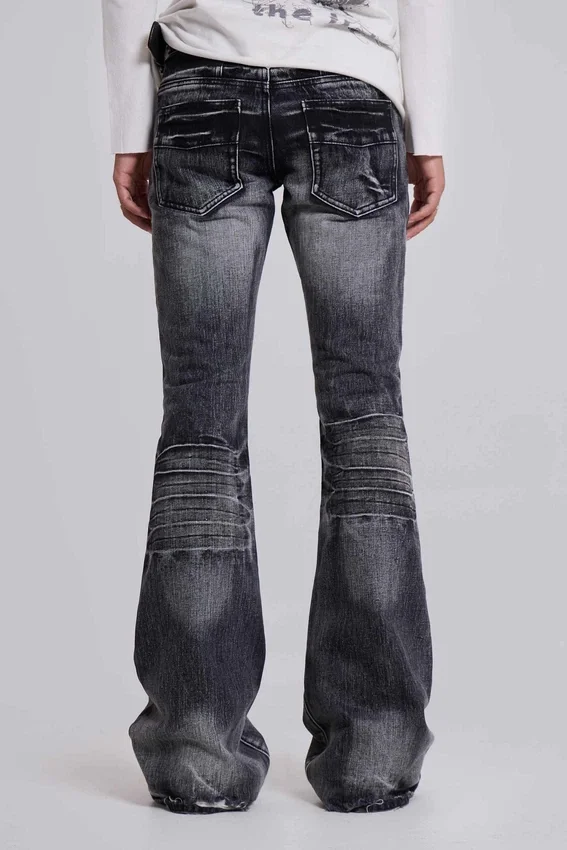 Vaqueros bootcut «Drift» negros desgastados