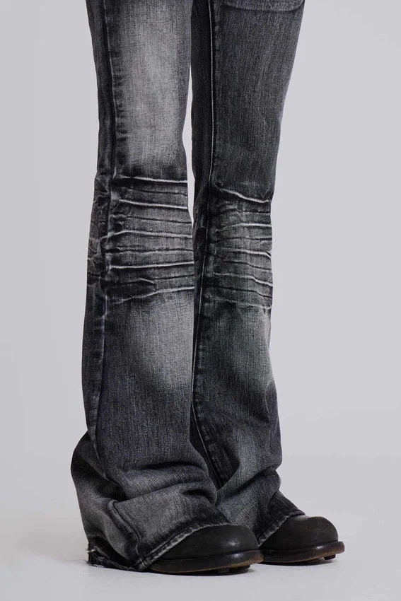 Vaqueros bootcut «Drift» negros desgastados