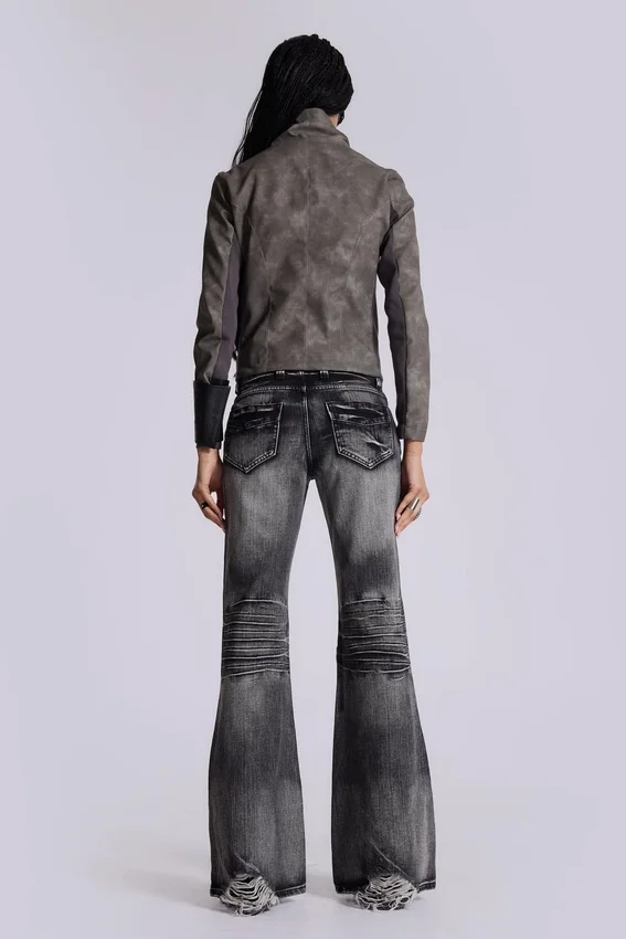 Vaqueros bootcut «Drift» negros desgastados