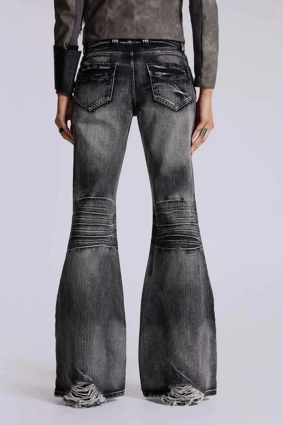 Vaqueros bootcut «Drift» negros desgastados