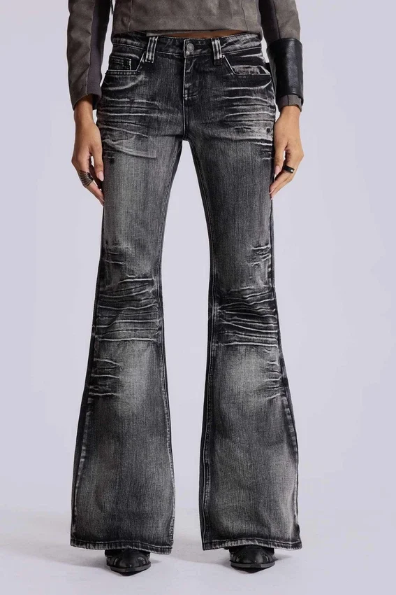 Vaqueros bootcut «Drift» negros desgastados
