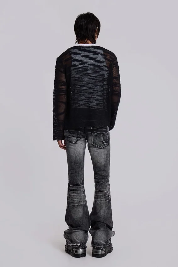 Vaqueros bootcut «Drift» negros desgastados