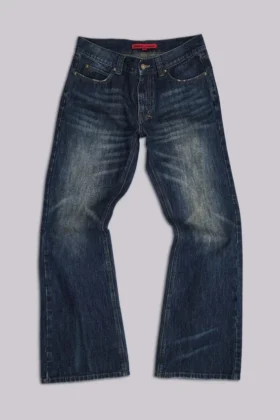Vaqueros bootcut Jude Bootcut con pliegues en color índigo