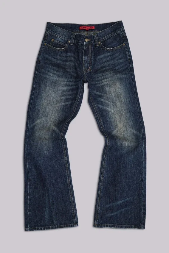Vaqueros bootcut Jude Bootcut con pliegues en color índigo