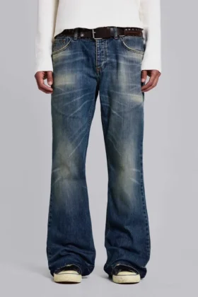Vaqueros bootcut «Jude Bootcut» en azul lavado medio