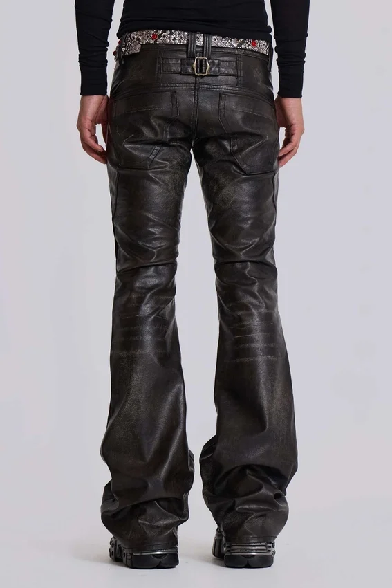 Vaqueros bootcut «PU Drift» negros desgastados