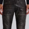 Vaqueros bootcut «PU Drift» negros desgastados