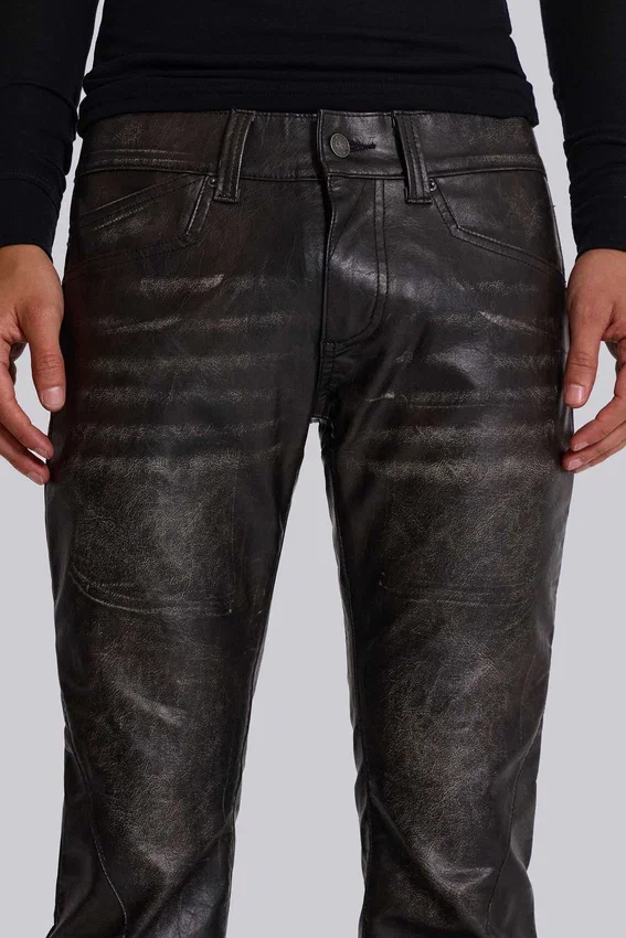 Vaqueros bootcut «PU Drift» negros desgastados