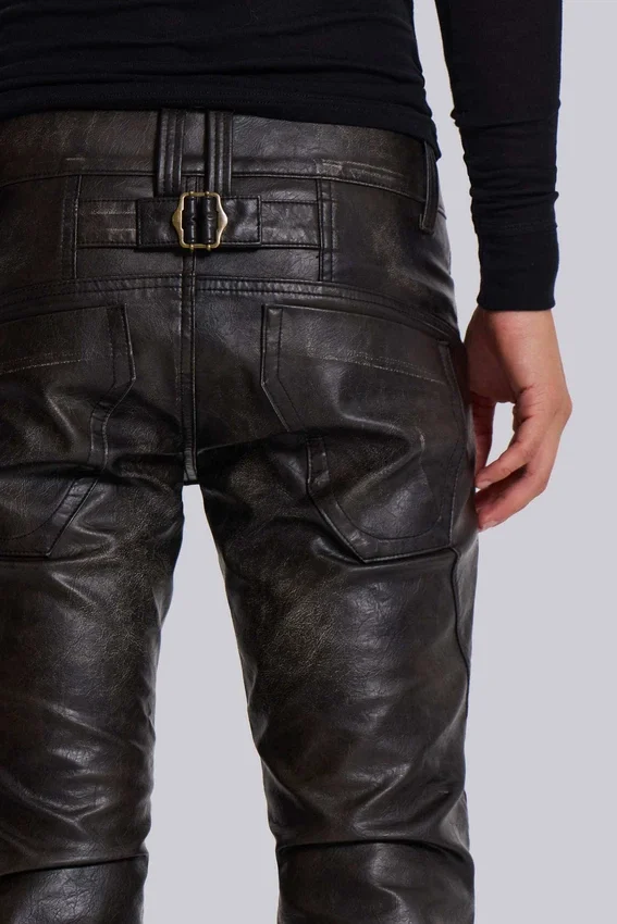 Vaqueros bootcut «PU Drift» negros desgastados