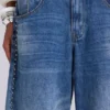 Vaqueros Colossus con tachuelas en lavado azul medio