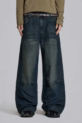 Vaqueros Colossus Jeans azul medio con efecto slub