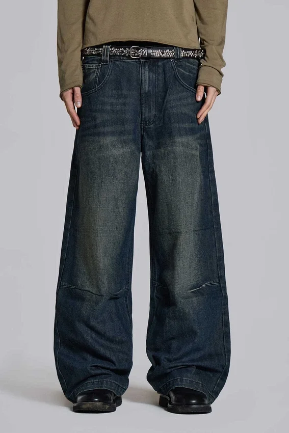 Vaqueros Colossus Jeans azul medio con efecto slub