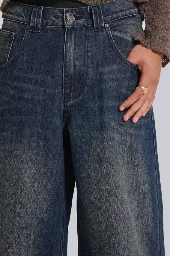 Vaqueros Colossus Jeans azul medio con efecto slub