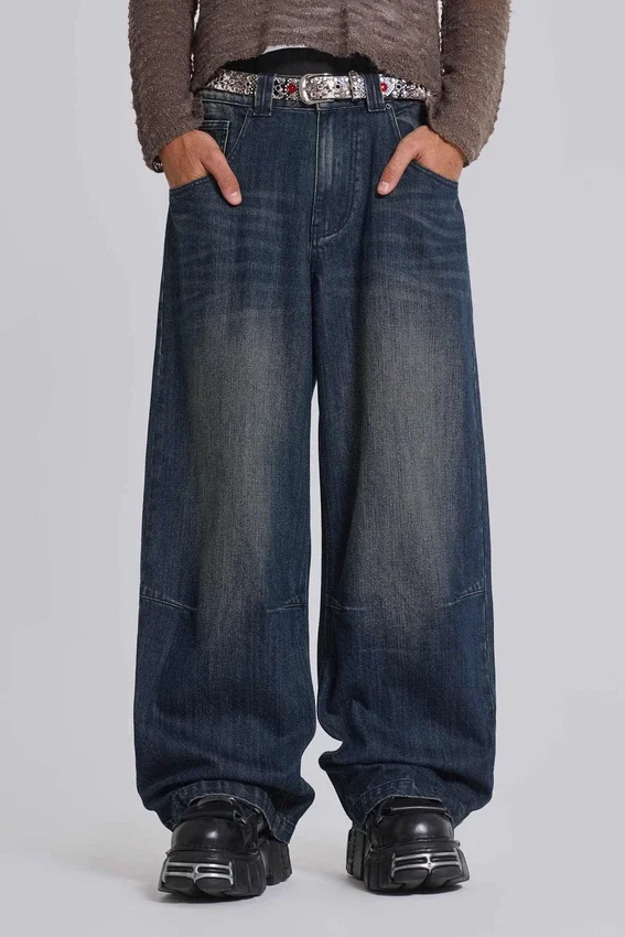 Vaqueros Colossus Jeans azul medio con efecto slub