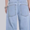 Vaqueros «Colossus Jeans» con tachuelas en lavado azul claro
