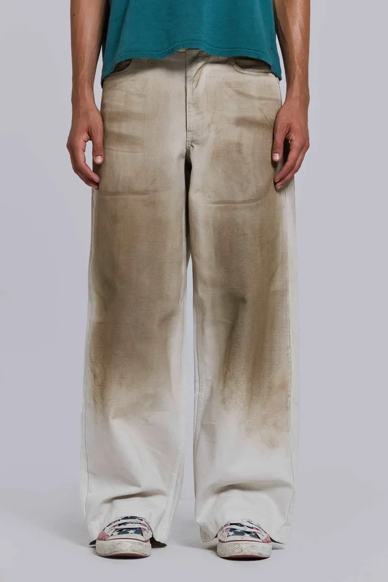 Vaqueros «Colossus Jeans» de lona desgastada