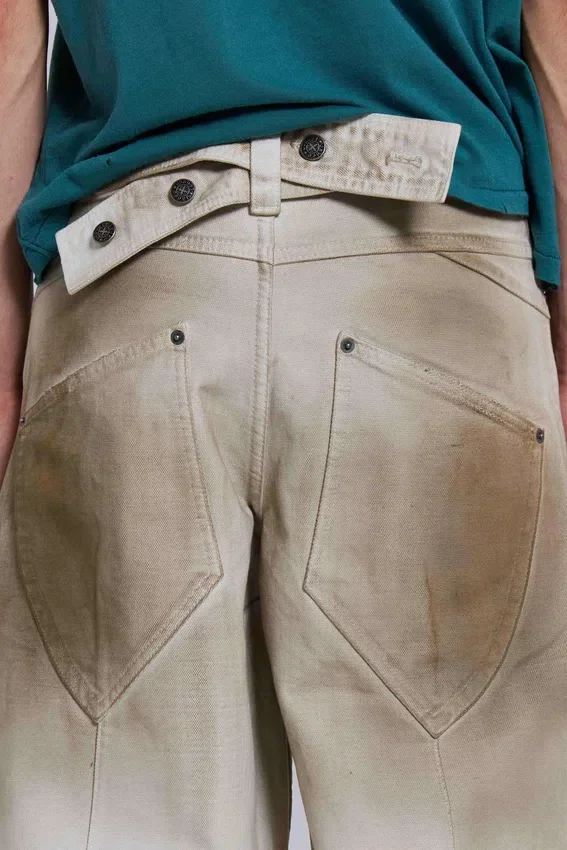 Vaqueros «Colossus Jeans» de lona desgastada
