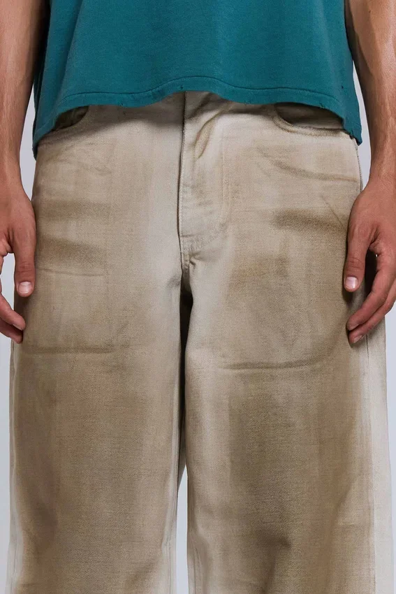 Vaqueros «Colossus Jeans» de lona desgastada