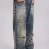 Vaqueros Colossus Jeans de talle bajo y efecto desgastado