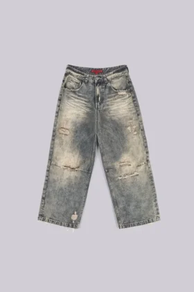 Vaqueros Colossus Jeans de talle bajo y efecto desgastado