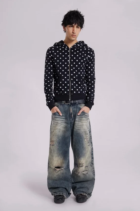 Vaqueros Colossus Jeans de talle bajo y efecto desgastado