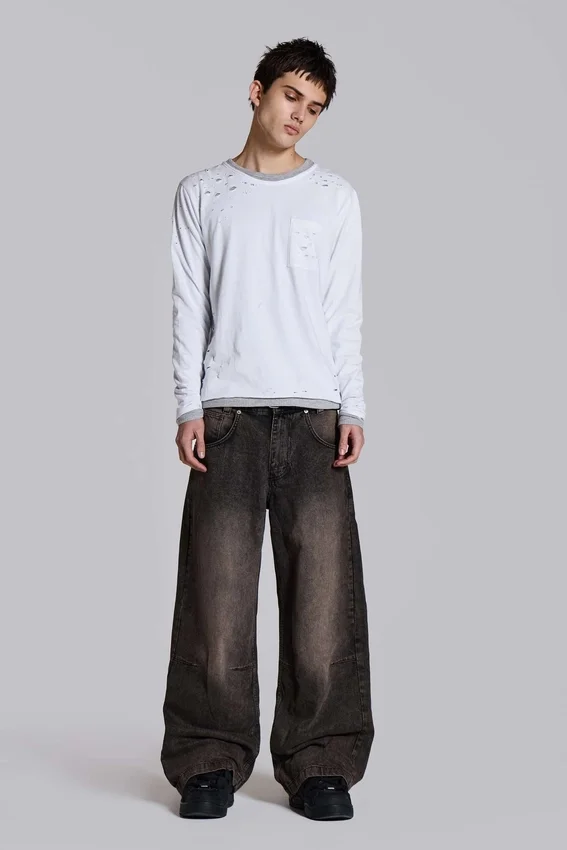 Vaqueros Colossus Jeans en marrón ácido