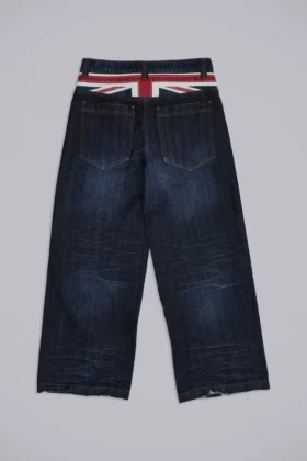 Vaqueros Colossus Jeans índigo con Union Jack