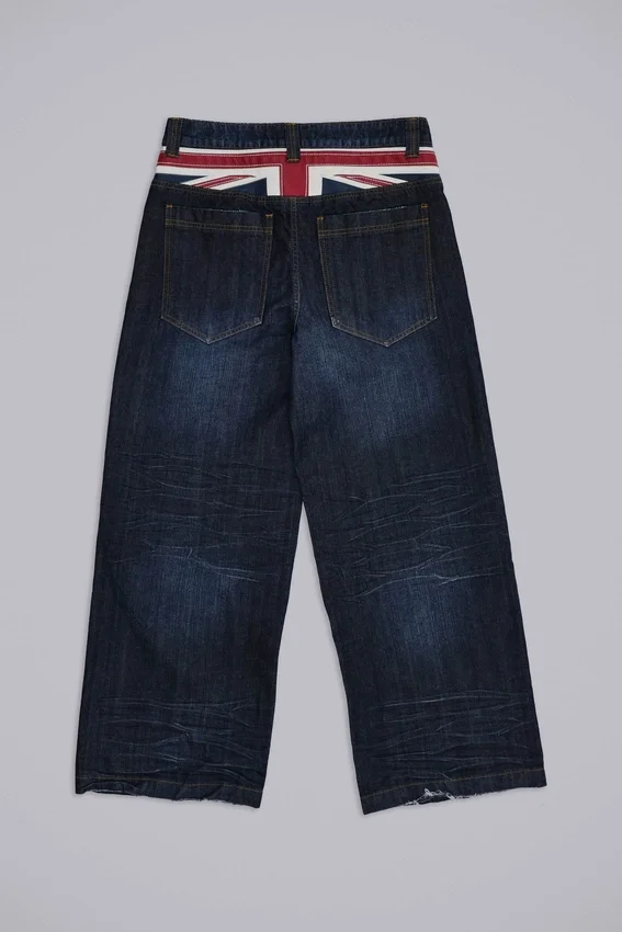 Vaqueros Colossus Jeans índigo con Union Jack