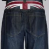Vaqueros Colossus Jeans índigo con Union Jack