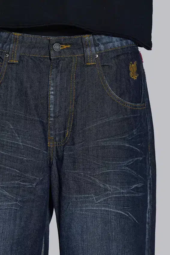 Vaqueros Colossus Jeans índigo con Union Jack