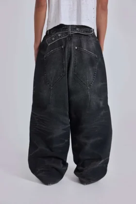 Vaqueros Colossus Jeans negros con cinturilla ajustable XL