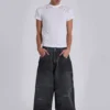 Vaqueros Colossus Jeans negros con cinturilla ajustable XL