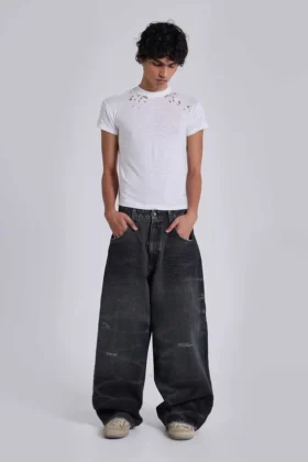 Vaqueros Colossus Jeans negros con cinturilla ajustable XL