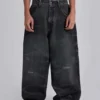 Vaqueros Colossus Jeans negros con cinturilla ajustable XL