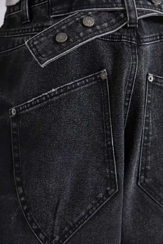 Vaqueros Colossus Jeans negros con cinturilla ajustable XL
