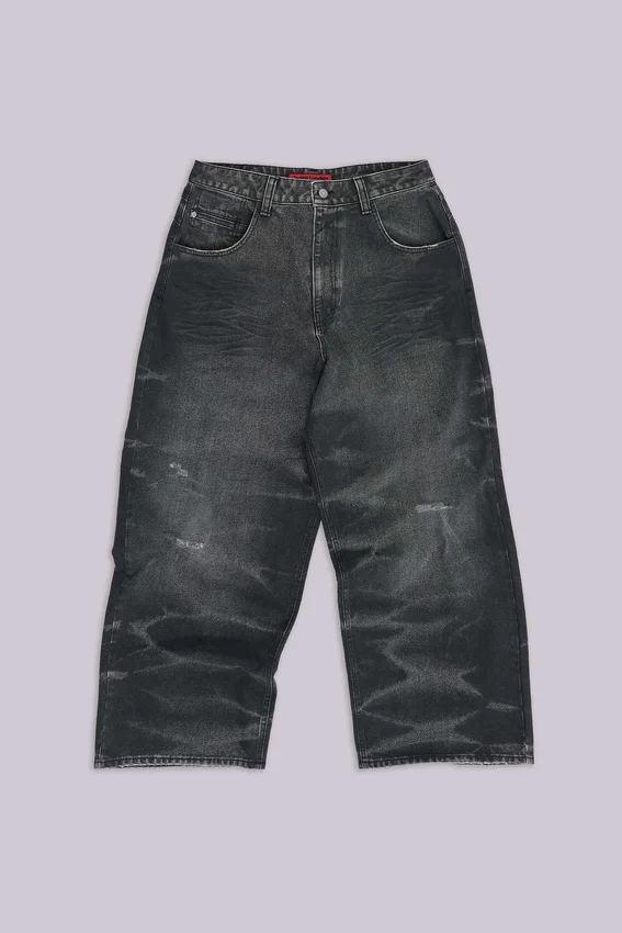Vaqueros Colossus Jeans negros con cinturilla ajustable XL