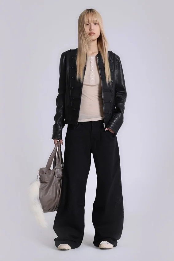 Vaqueros Colossus Jeans negros lisos
