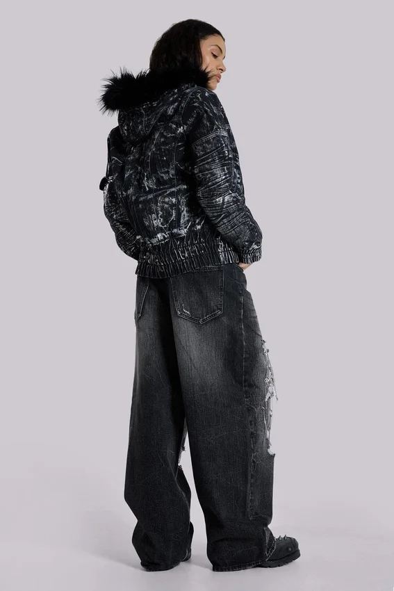 Vaqueros Colossus Jeans XL desgastados con cadenas