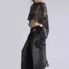 Vaqueros Colossus Jeans XL negros con bordado en relieve