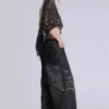 Vaqueros Colossus Jeans XL negros con bordado en relieve