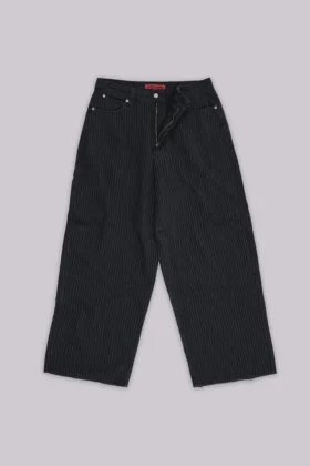 Vaqueros Colossus XL a rayas finas negros