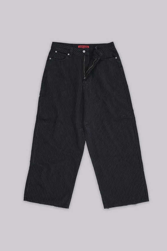 Vaqueros Colossus XL a rayas finas negros