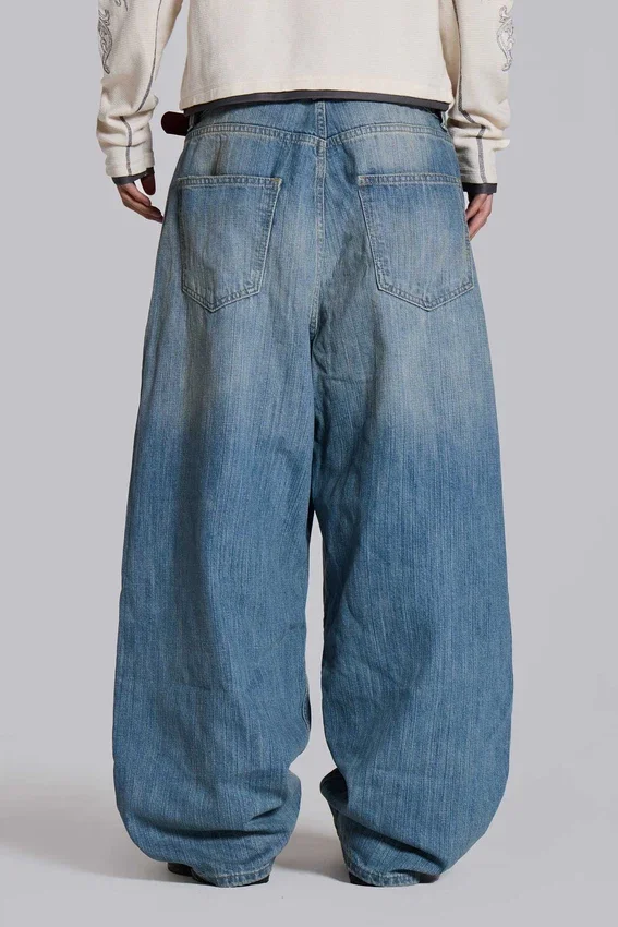 Vaqueros Colossus XL con efecto slub y lavado claro