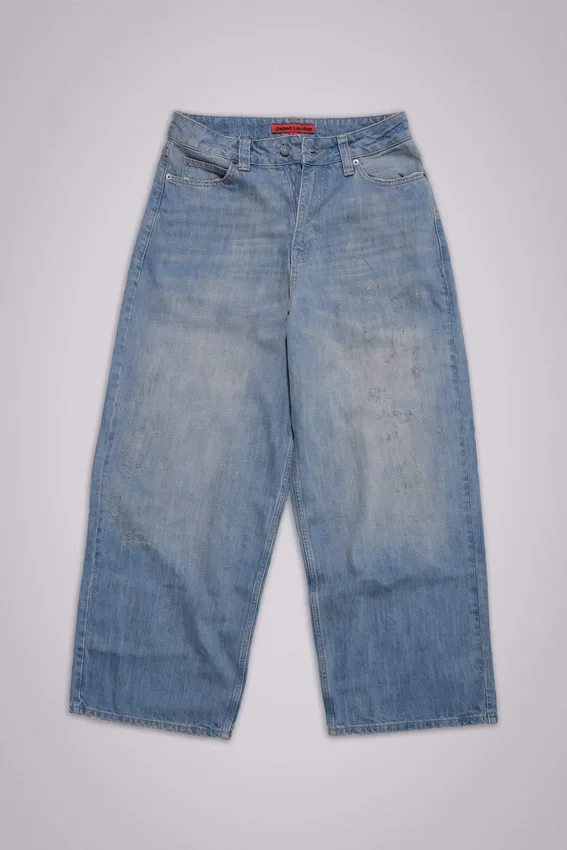 Vaqueros Colossus XL con efecto slub y lavado claro