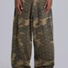 Vaqueros Colossus XL con tachuelas y estampado de camuflaje