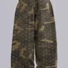 Vaqueros Colossus XL con tachuelas y estampado de camuflaje