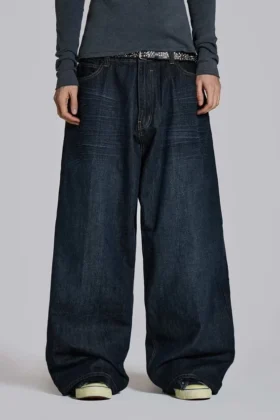 Vaqueros Colossus XL índigo arrugados