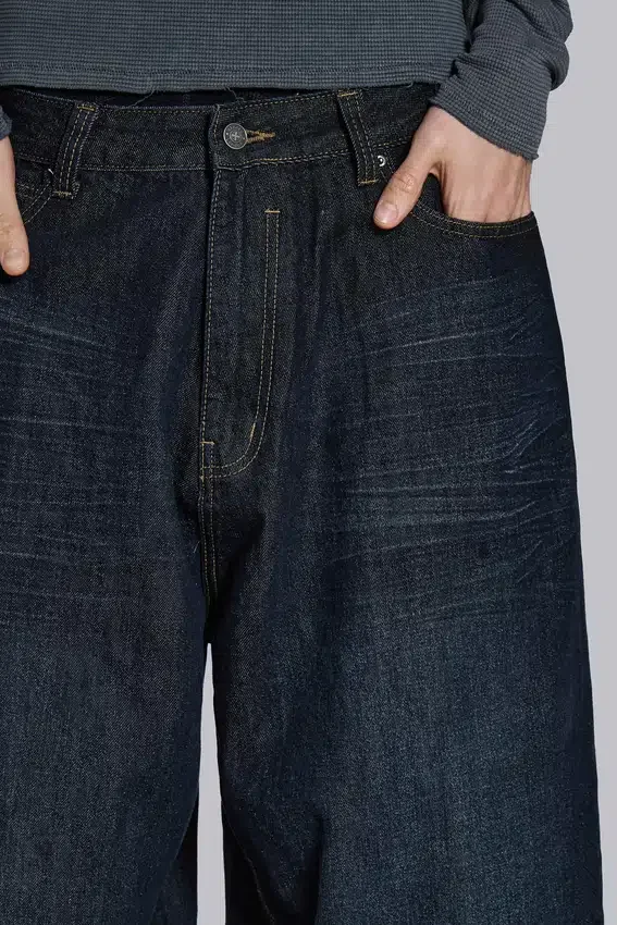 Vaqueros Colossus XL índigo arrugados