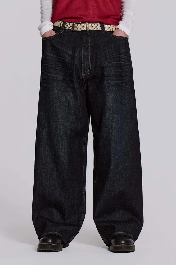 Vaqueros Colossus XL índigo arrugados