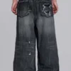 Vaqueros Colossus XL negros desgastados